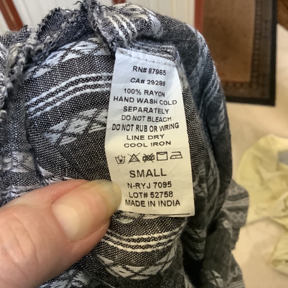 ELAN Strapless Cover-Up Tie Waist Culotte Jumpsuit Women Size Small - Picture 7 of 7